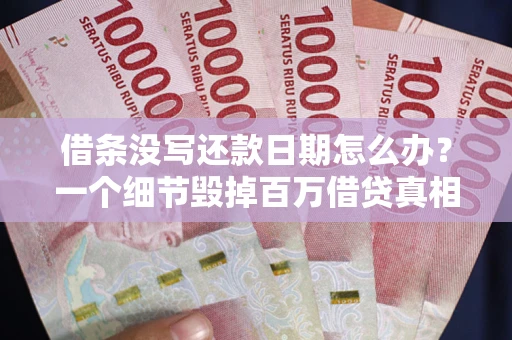济南借条没写还款日期怎么办？一个细节毁掉百万借贷真相