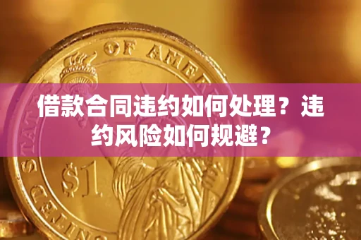 济南借款合同违约如何处理？违约风险如何规避？