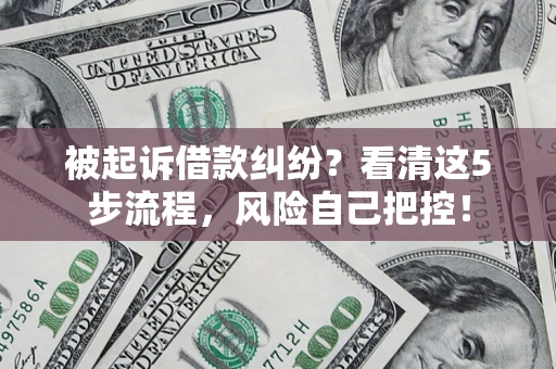 济南被起诉借款纠纷？看清这5步流程，风险自己把控！