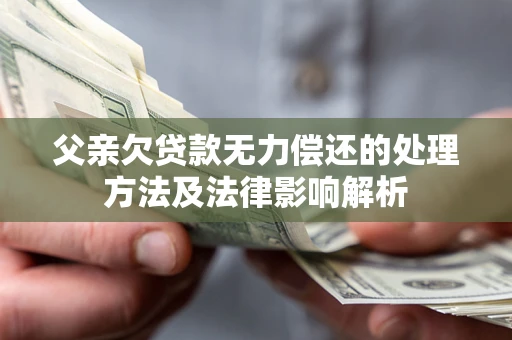 济南父亲欠贷款无力偿还的处理方法及法律影响解析
