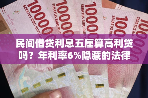 济南民间借贷利息五厘算高利贷吗？年利率6%隐藏的法律风险全解析