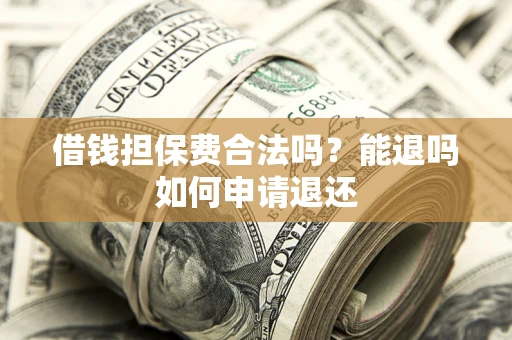 济南借钱担保费合法吗？能退吗如何申请退还