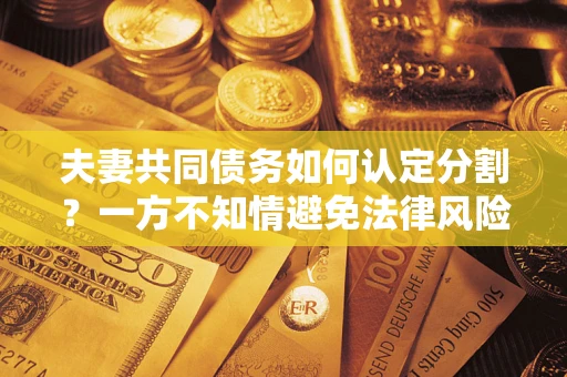 济南夫妻共同债务如何认定分割？一方不知情避免法律风险必看！
